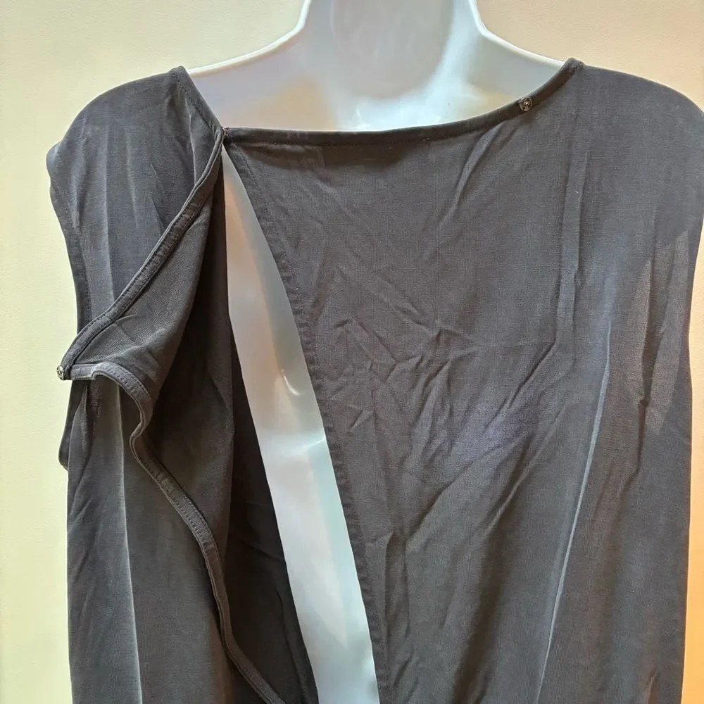 LOFT Black Sleeveless Belted Romper – Size M